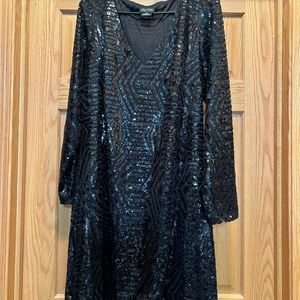Sequin Black Dress. Size XL